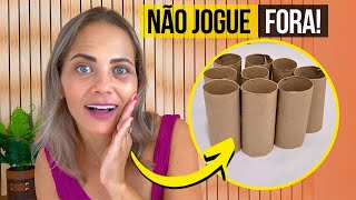 NÃO JOGUE ROLOS DE PAPEL HIGIÊNICO FORA✨ Artesanato Lindo com Rolos de Papel