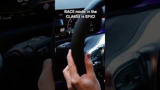 Race mode in the CLA45s AMG is epic #shorts