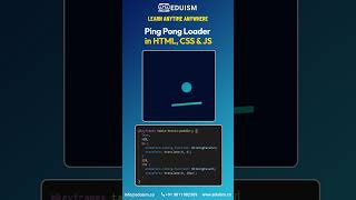 Ping Pong Loader in HTML, CSS & JS! #coding #css #html #javascript #js #programming #cssbeginners