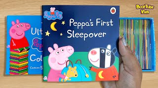 🐷PEPPA PIG : PEPPA'S FIRST SLEEPOVER 47 | Kids Books Read Aloud | Peppa Pig Story time