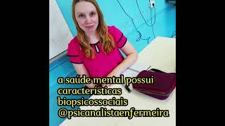 vamos falar sobre saúde mental @psicanalistaenfermeira