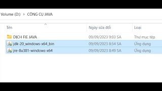 HƯỚNG DẪN CÀI ĐẶT JDK VÀ JER ĐỂ ĐỌC DỮ LIỆU VÀ CHẠY FILE JAVA CHO PC , LAPTOP WINDOS 11