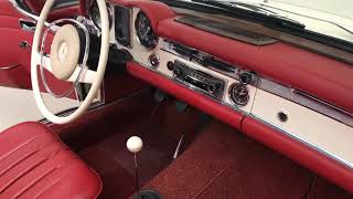 1969 Mercedes 280sl Pagoda interior make over from vinyl to leather Mercedes #W113 #slrestorer