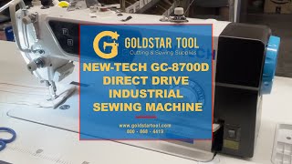 Product Showcase - New-Tech GC-8700D Direct Drive Sewing Machine -Goldstartool.com - 800-868-4419