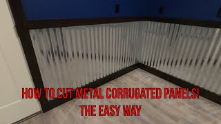 How to Cut Metal Corrugated Panels! The Easy Way