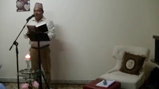 Sarwar Nepali Sahab reciting his tarhi gazal at MST nashist on 13th May 2016