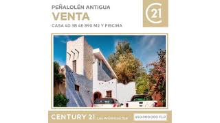 Amplia casa en Peñalolen Antigua 4D 2B 890 M2 Piscina