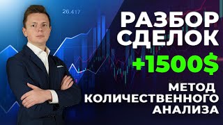 КАК РАБОТАЕТ ИНДИКАТОР КОЛИЧЕСТВЕННОГО АНАЛИЗА? | РАЗБОР СДЕЛОК. МЕТОД КОЛИЧЕСТВЕННОГО АНАЛИЗА