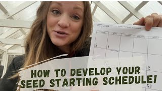 How to Plan Your SEED STARTING SCHEDULE