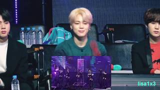 190106 BTS (Jin,Jimin,Suga) reaction to Twice - BDZ, What is love? and BTS Hyundai  @GDA 2019