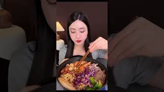 Lạnh rồi mì cay thuii. Mời cả nhà mình ạ  #mukbang #mycay