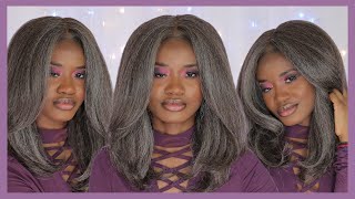 Outre Premium Soft & Natural Lace Front Wig Neesha Gray 201| Love Your Crownz