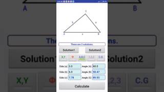 Apps | How to solve a triangle by app
