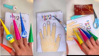 Paper DIY Inside out 2 Nail art Blind Bag #joy #insideout2 #nailart #blindbag @DIYRaheemAlhayah