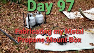 Skoolie Conversion Day 97 Fabricating my Metal Propane Mount Box