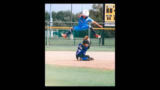 Still mindblown over this play by my teammate!  #playofthegame #baseball l #viral  #mlbnetwork #fyp