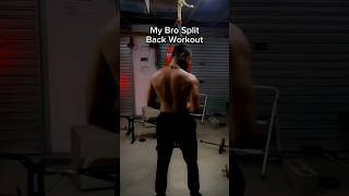 My Bro-split Back Workout 💪 Details in comments #fitness #gym #workout #training #motivation