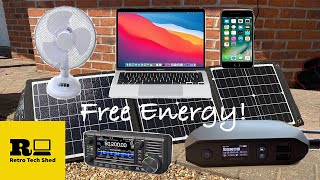 Free Energy - Solar Power for Fan! Or your Laptop, Phone, HAM Radio (IC-705, FT-817, FT-818, X5105)