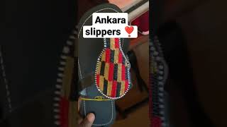 Ankara slippers ❣️ #shorts