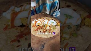 Chicken Roll Recipe #shorts #chickenroll #chicken #indianfood #shortsfeed #trending #viralvideo