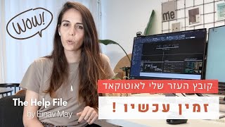 ביקשתם קיבלתם ! קובץ העזר שלי לאוטוקאד זמין עכשיו autocad