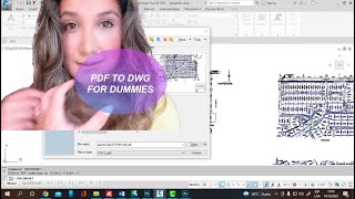 Convert pdf into dwg for dummies | Autocad 2021 |convert pdf to cad