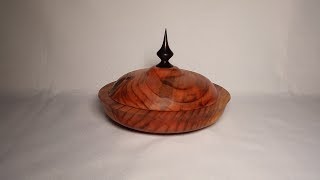 Woodturning - Lets turn a Lidded bowl from Red Cedar!