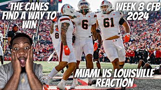 Reaction To #6 Miami vs Louisville Full Game Highlights | 2024 College Football Highlights