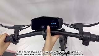 How to unlock the electric scooter Kukirin G2  #kukirin #kukiring2