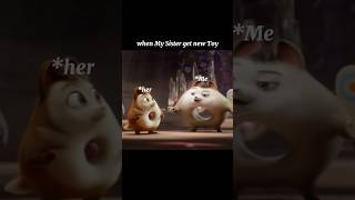 When My sister get new Toy #viral #funny #animated