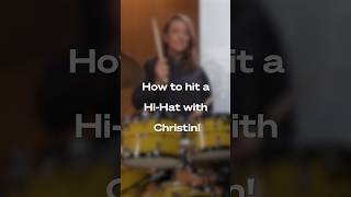 Pro Tip: Christin helps you with your Hi-Hat  #mygroove #startplaying #neverletyoudown #drums