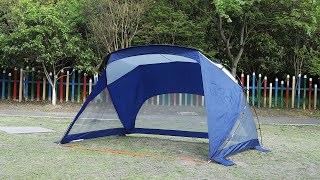 How to Set Up Our 9  x 6 FT Portable Beach Tent?