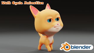 Cat Walk Cycle Animation...