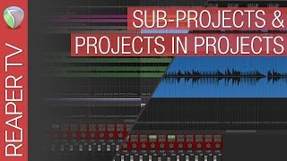 Reaper 5 Sub-Projects and Projects in Projects Tutorial