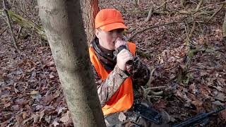 Opening morning Deer Hunt with my Grandson Jacob.