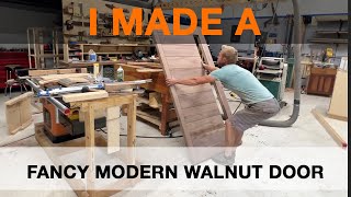 Making a modern walnut door from scratch