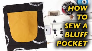 How To Sew A Bluff Pocket (Invisible Stitching) | Sewing For Beginners & Intermediate