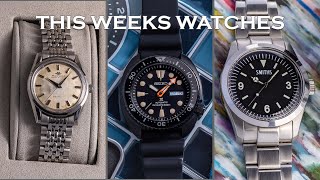 This Weeks Watches -Seiko "Ninja Turtle" & "Great White", Vintage Movada, Smiths & More [Episode 32]