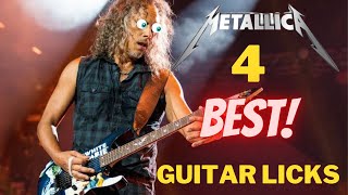 4 BEST Kirk Hammett Guitar Licks: Metallica