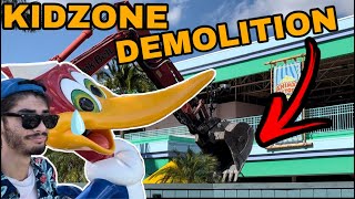 KIDZONE DEMOLITION!!! - Universal Studios Florida