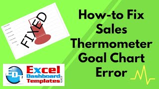 How-to Fix Sales Goal Error of Excel Thermometer Chart