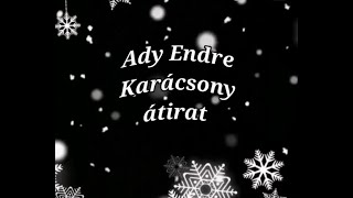 Ady Endre Karácsony(i rege) átirat