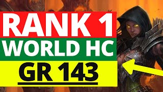 D3 Season 25 Demon Hunter Rank 1 WORLD Hardcore - GR 143