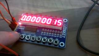 ARDUINO PROJECT TM1638 8-DIGIT 7-SEGMENT LED DISPLAY MODULE WITH CODE