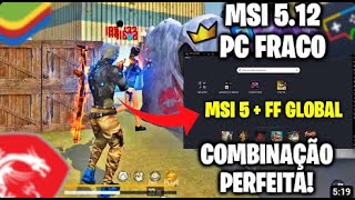 COMO CONFIGURAR O MSI PARA PC FRACO 🖱️💻 + FPS E DESEMPENHO 💻 240 FPS?!!