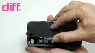 Diff Black DiffCase - for iPhone 4/4S, with Two-Way Tripod Mount