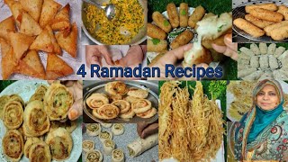 4 Ramzan Special Recipes | Ramadan Preparation 2024 | Snacks Recipes | Iftar Recipes | New Recipe