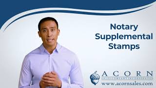 Acorn Sales Notary Supplemental Stamps