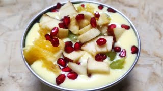 Custard Fruit Salad | Anyone can make | Easy and Tasty #foodspark #Custard