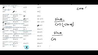 Sec.1 (H.W. Trigonometric identities) "Trigonometry"